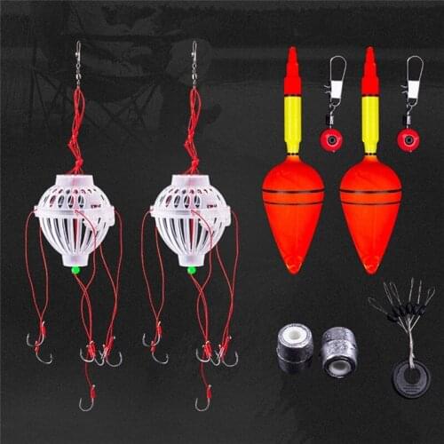 Fishhooks Carp Fishing Float With 6 Strong Explosion Hooks Fishing Equipment Carp Fishing Capture 5Pcs/Set 10pcs/sets