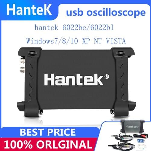Hantek 6022BE/6022BL Hantek 6022BE Laptop PC USB Portable Oscilloscope 6022BE Digital Storage 2Channels 20MHz 48MSa/s Hot Sale