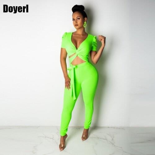 Sexy Bodycon Two Piece Set Women Summer Festival Outfit Crop Top Pants Set Party Club 2 Piece Outfits for Women Clothing Set