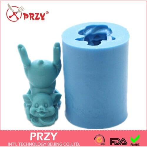 Silica Gel Lucky Pig Soap Silicone Mold by Handmade, Cake Decorating Tools,cupcake , DIY Fondant Mold Wholesale Moulds PRZY