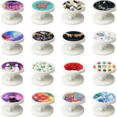 Foldable Phone Stand Holder For Smartphones and Tablets Mobile Phone Universal Finger Ring Holders for iphone X 12 Samsung