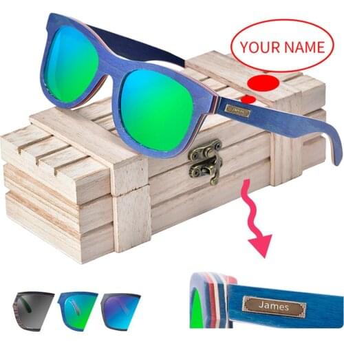 Okulary przeciwsłoneczne BOBO BIRD Wood Personalized Customized Sunglasses Men Women Polarized Sun Glasses Ladies UV400 OEM