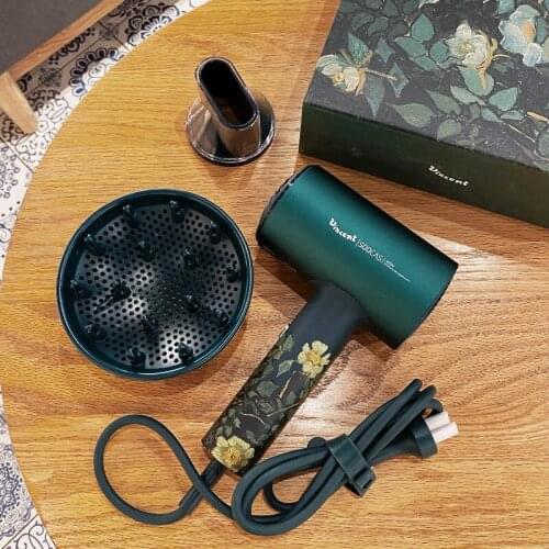 SOOCAS H3S Professional Negative Ion Hair Dryers Van Gogh Diversion Design Aluminum Alloy 1800W Hot Cold Wind