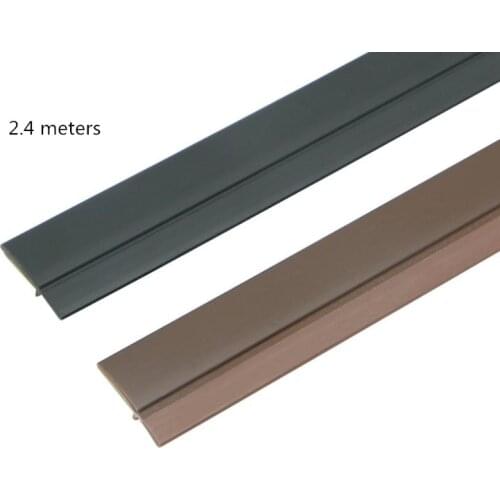 2.4M PVC closet door sealing strip Self-adhesive Tape Door Weatherstriping Dust and insect proof Sound Insulation Rubber Strip