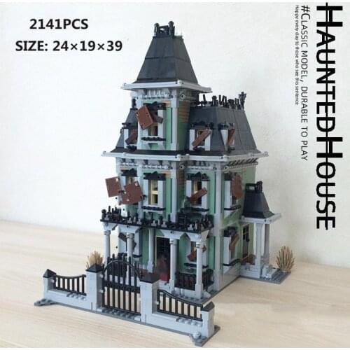 IN STOCK Haunted House Model Movie Ghost Monster Compatible 10228 Building LepinBlocks 16007 Blocks Bricks Toys Halloween Gifts