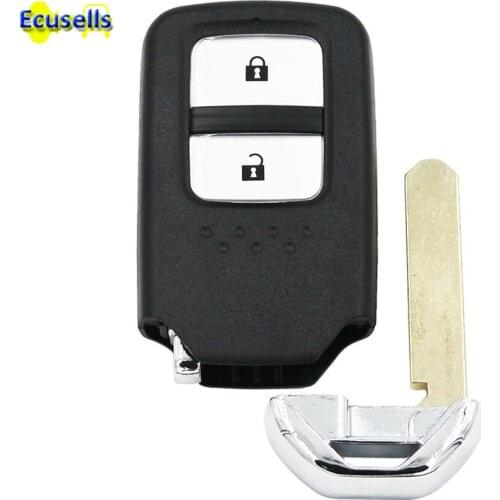 Replacement Shell Smart Remote Key Case Fob 2 Button for Honda Accord CRV Fit with small key