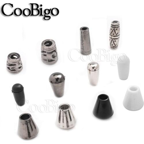 20 pcs Cord Lock Ends Plastic Hole Bell Stopper Toggle Clip Rope for Sportswear Backpack Bags DIY Parts Accessories