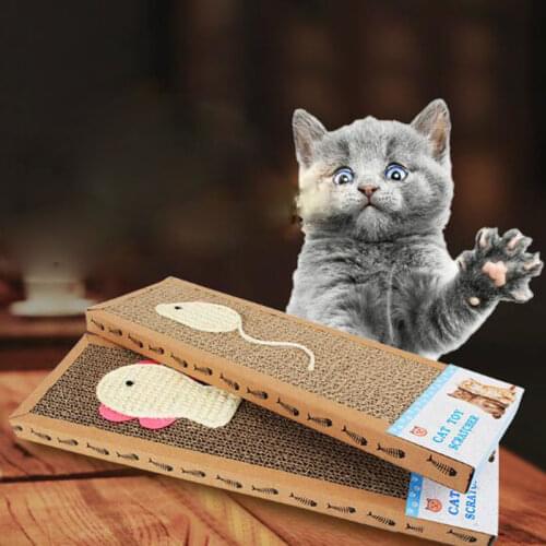 1pc Cat Scratching Pad Pet Corrugated Cardboard Scratcher Cat Carton Scraper Playing Training Exercise Toys Pet Supplies