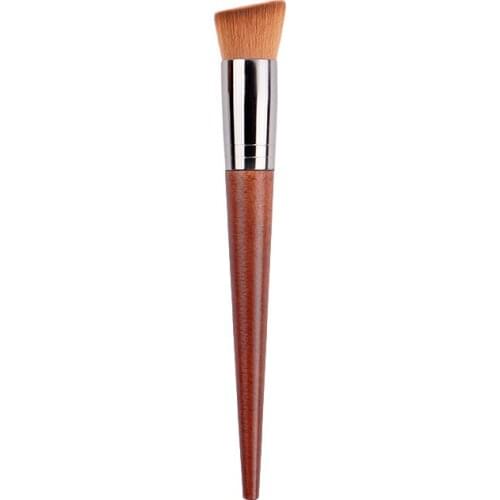1pc oblique Foundation makeup brush BB cream liquid foundation make up brushes wood handle flat angled No logo