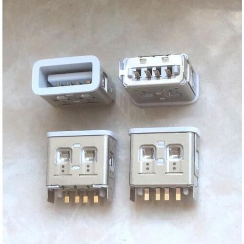 5PCS)Original USB 2.0 gold plated pin USB socket USB 180 degree vertical Gold Pin USB high quality