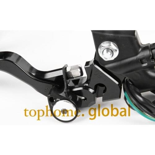 7/8" New CNC Brake Master Cylinder Pressure Switch Reservoir Levers Dirt Pit Bike Black For KAWASAKI KLX250,D-TRACKER 1993-1997