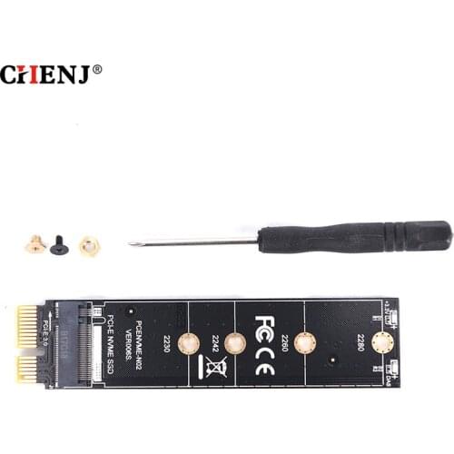 PCIE To M2 Adapter NVMe SSD M2 PCIE X1 Raiser PCI-E PCI Express M Key Connector Supports 2230 2242 2260 2280 M.2 SSD Full Speed
