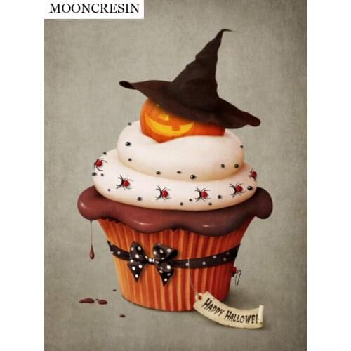 Diamond Embroidery Square Halloween Pumpkin 5D Diy Diamond Painting Cross Stitch Mosaic Crafts Pattern Decoration Home For Gift