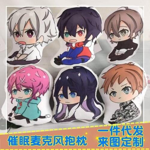Anime Hypnosis Microphone Division Rap Battle Cute Plush Stuffed Doll Throw Pillow Ramuda Ichiro Yamada Sofa Cushion Toys