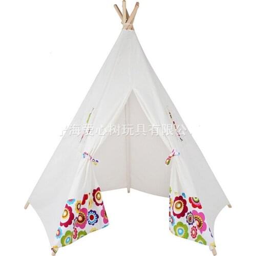 Childrens game house environmental tents teepee house children 100% cotton fabric tents