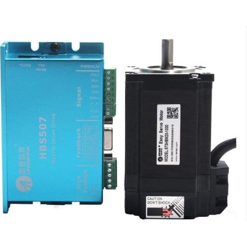 Leadshine HBS507 ac servo motor driver + 3 phase 2.0N.m 573HBM20-1000 ac servo motor with encoder cable