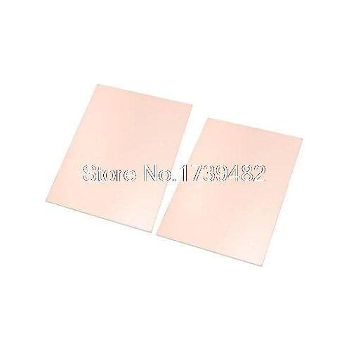 2Pcs 8" x 6" Copper Foil Coated Double Side PCB Printed Circuit Board
