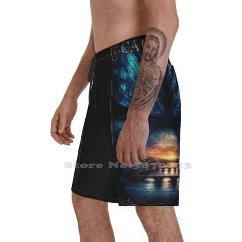 On The Port Valley Breathable Personality Holiday Beach Shorts Steampunk Mythological Immigrant Coexist Philo Philostrate