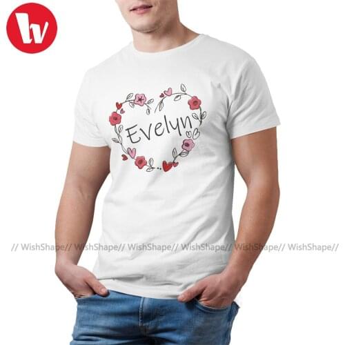 Evelyn T Shirt Mens Funny Cotton Printed Tee Shirt Short Sleeve Basic T-Shirt 5xl