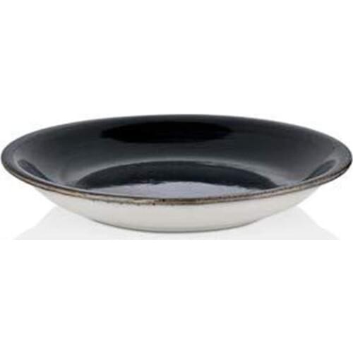By Bone Porcelain Balance 21 cm Deep Black Plate