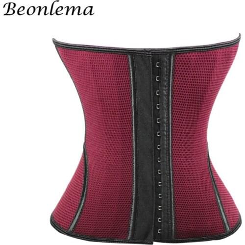 High Waist Latex 17 Steel Bones Waist Trainer Corset Slimming Womens Corset Plus Size XXXL Sheath Belly Sport Gothic Style