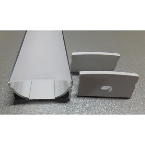 Square Shallow Aluminium Profile With Diffuser LED Strip Light 100cm End Caps Included Free Shipping