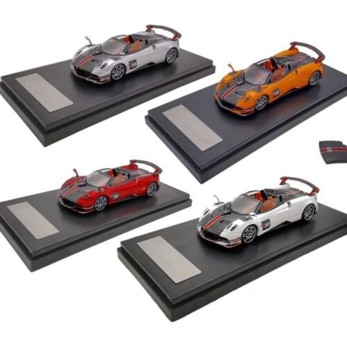 Diecast Alloy 1:64 Scale Huayra Convertible Sports Car Model Metal Die-Cast Toys Vehicle for Collectible Gift Souvenir Display