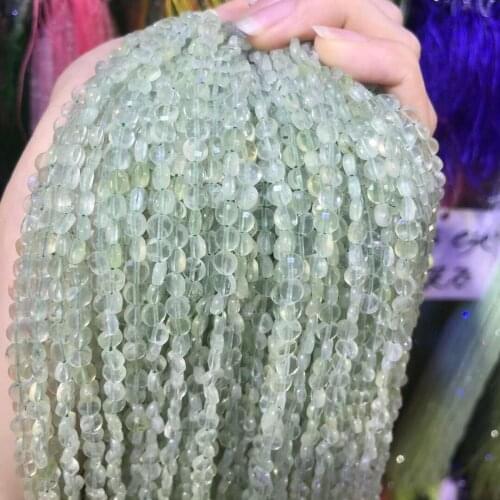 Natural Stone Grape Stones Beaded 4mm Faceted oblate Loose Isolation Beads for Jewelry Making DIY Necklace Bracelet Accessories