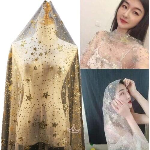 Luxury lace mesh handmade fabric French wedding dress latest Nigerian embroidery white good price fabric