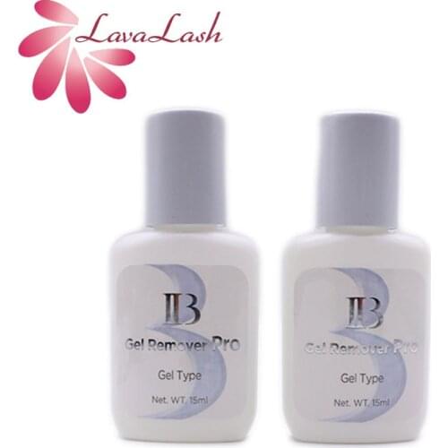 2 Bottles IB Clear Gel Remover Pro Korea Original For Eyelash Extensions Glue Fake Lash Eyelash Glue Remover 15ml Makeup Tools