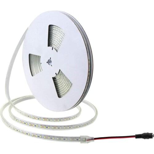 LED Strip Lights Waterproof Daylight 24V DC 32.8ft 1200 LEDs 2835 SMD Cool White 6000K Outdoor LED Tape for Kitchen Gar jk836