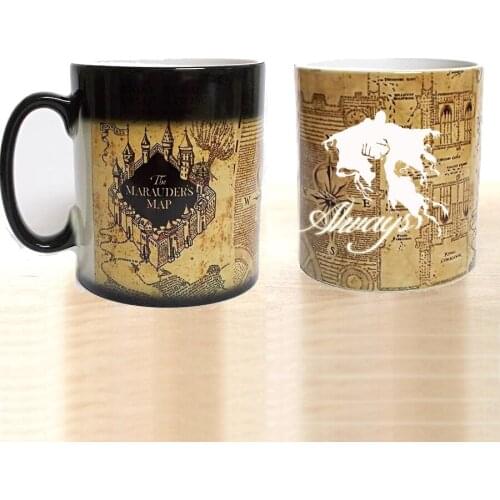 Castle Map Always Deer Color Changing Magic Milk Tea Mug Cups for Kids Yourself or Your Friends Gift