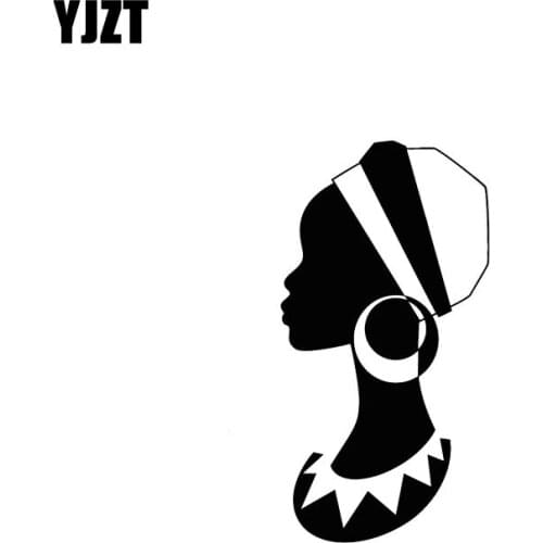 YJZT 8.7*16.8CM Graceful Lively Girl Vinyl Decals Nice Design Car Sticker Covering The Body Black/Silver C20-0197