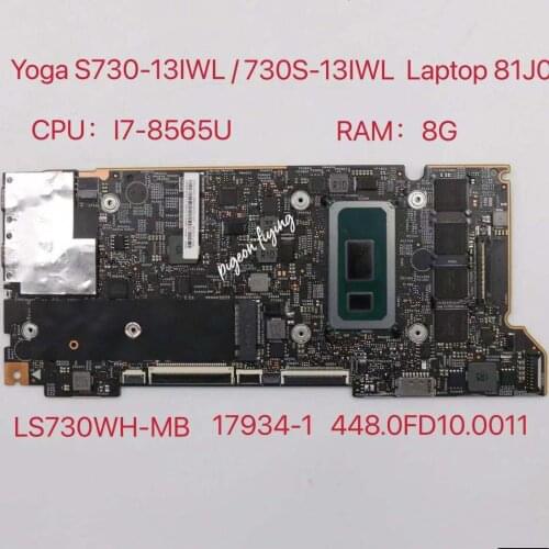 Yoga S730-13IWL 730S-13IWL Placa Base Para Portátil Lenovo 81JB 81J0 CPU: RAM I7-8565U: 8GB LS730WH-MB P/N: 5B20S72125 Test Ok