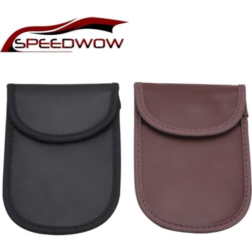 SPEEDWOW 1Pcs Car Key Signal RFID Anti -Theft Faraday Keyless Entry Pouch Case Car Key Fob Protector Bags New
