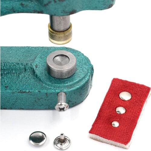 100sets Metal Double-side rivets and 1set adapted Mold. Hand press mold. Double Cap Sewing Punk Bag Belt Apparel Garment rivets