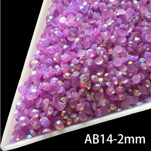 1000pcs/bag Acrylic Colorful Crystal Nail Art Rhinestones Acrylic Nail Stones Flat Back Shiny Tips 3D Nails Art Decorations