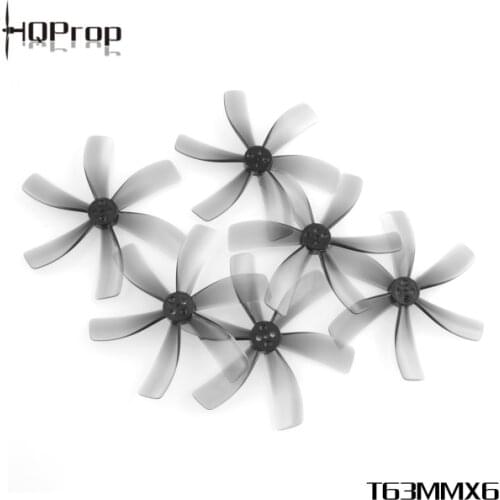 12Pairs/24pcs HQ Durable Prop T63MMX6 Light Grey (2CW+2CCW)-Poly Carbonate RC FPV Racing Freestyle Replacement DIY Parts