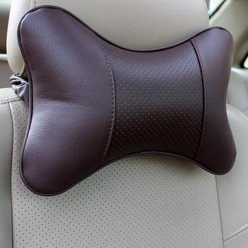 2018 new pu leather headrest pillow universal comfortable neck pillow for Porsche Mini SEAT Land Rover Range Rover/Evoque