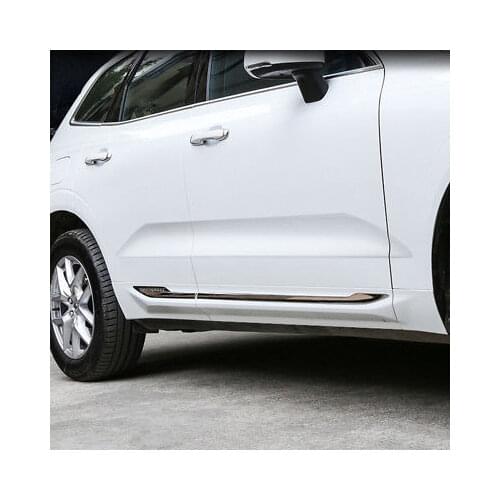 ABS Chrome Side Door Body Molding Cover Trim 4pcs For Volvo XC60 2018-2019