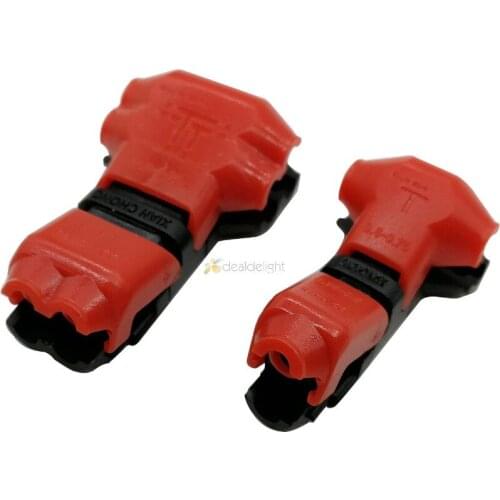 5x Quick Splice Wire Joint Connector for AWG 18-22 1pin / 2pin LED Strip Wire Cable Electrical Crimp Terminal Blocks Conductor
