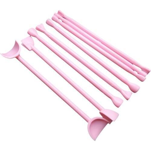 8pcs Fondant Cake Engraving Group Cartoon Animal Doll Eye Modeling Tool Arc Wrinkle Printing Biscuit DIY Mold Cake Decoration To