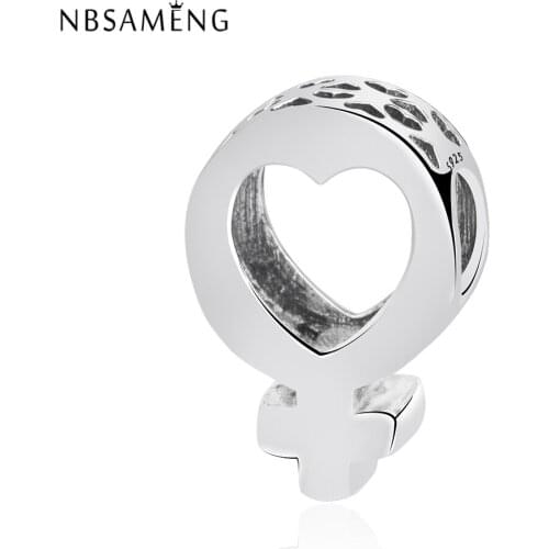 Authentic 925 Sterling Silver Beads Charms Cross Heart Hollow Bead Fit Bracelet & Bangle DIY Beads For Jewelry Making