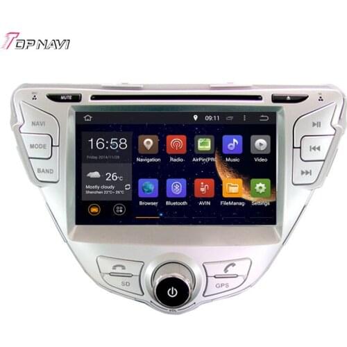 Topnavi 7'' Quad Core Android 6.0 Car GPS Navigation for HYUNDAI ELANTRA / MD 2011- Autoradio DVD Multimedia Audio Stereo
