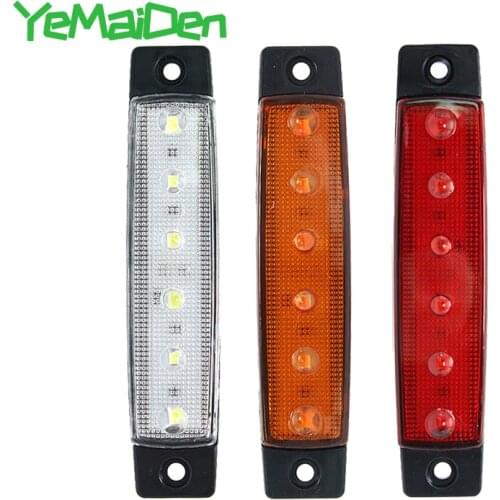 2x Car External Turn Signal LED Lights 24V 12V 6LED Auto Bus Truck Lorry UTE Trailer Tail Warning Lamp Brake Indicator Lights