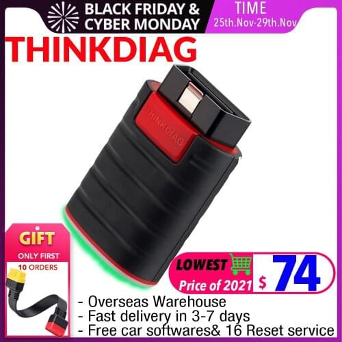 Thinkdiag same as easydiag 3.0 X431 Bluetooth-compatib adapter update online full system OBD2 Scanner Diagnostic Tool easy diag