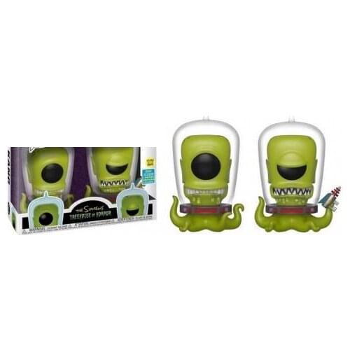 Funko pop The Simpsons Treehouse of Horror Kang and Kodos 2# Glow in the dark Vinyl Action Figures Model Toys