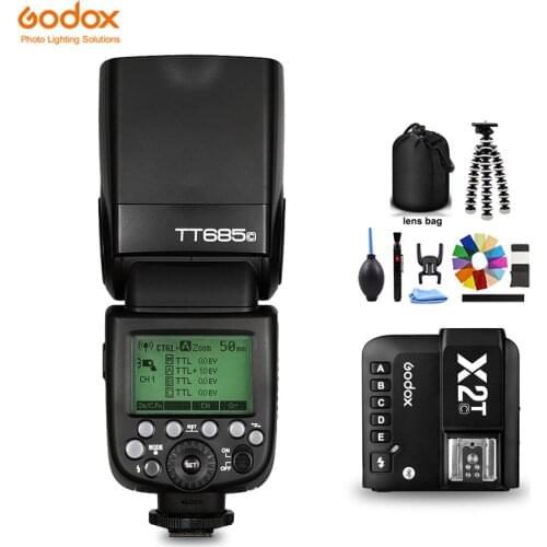 Godox 2.4G TT685C TT685-C HSS TTL Camera Flash Speedlite X2T-C Bluetooth Smartphone Transmitter For Canon 5D 7D 80D 810D 550D