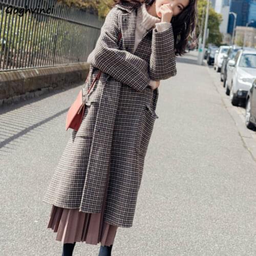 Goghvinci Women's Plaid Coats