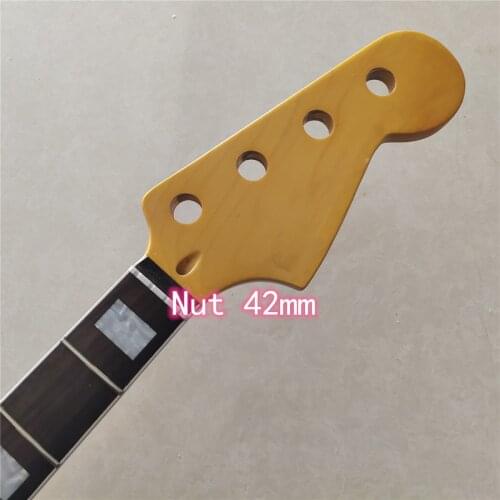 Rosewood Fingerboard Maple 20 Fret Neck For Electric PB Bass Guitar Neck Parts